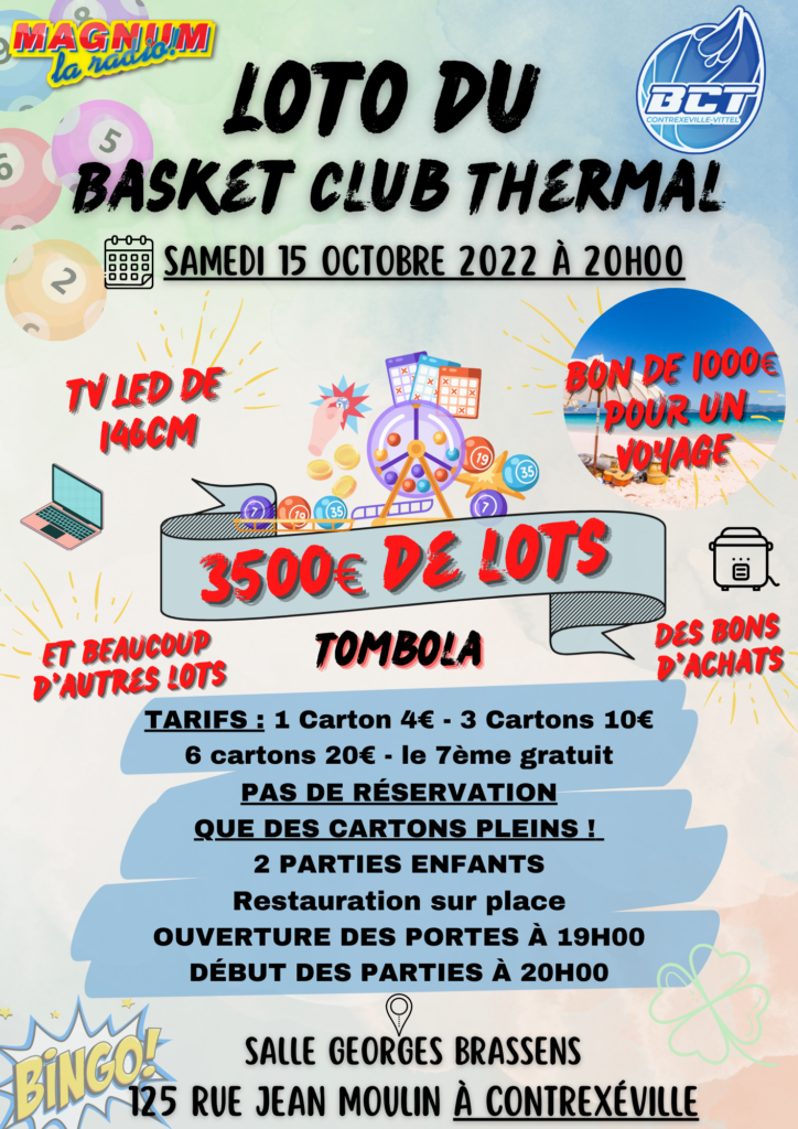 Loto du BCT à Contrexéville